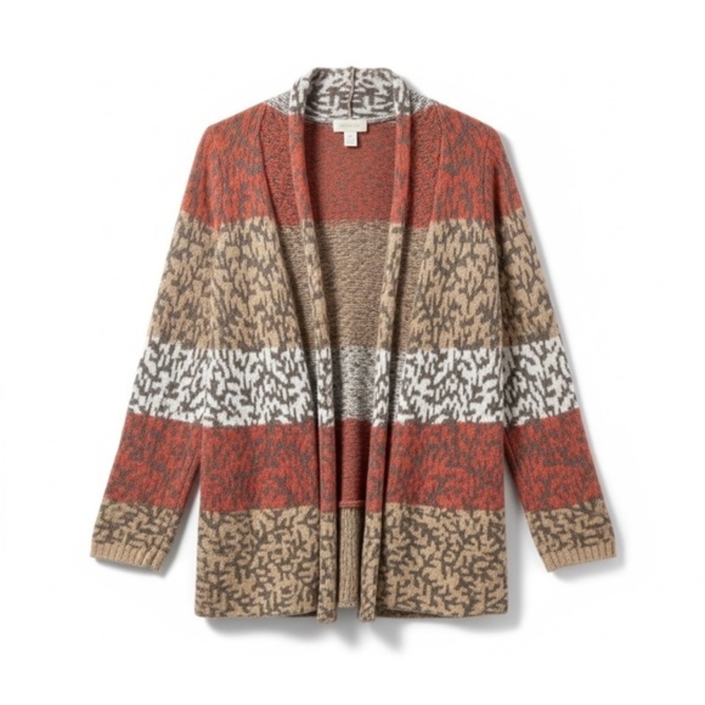 Anthropologie Lucy & Laurel Wool & Alpaca Blend Patterned Cardigan Small